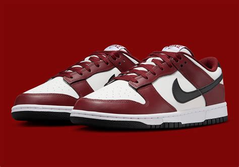 dark red nike dunks|nike dunks red and black.